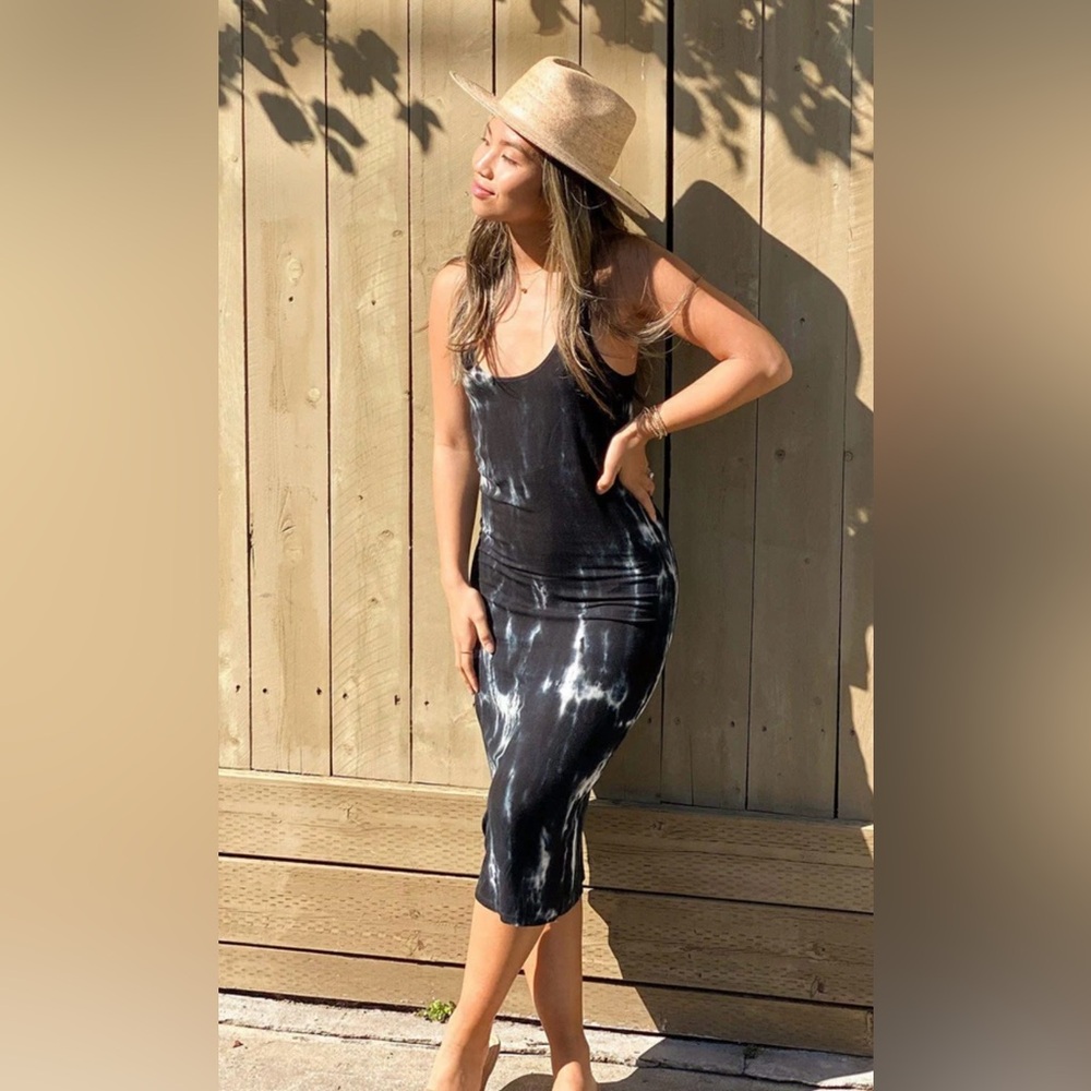 Lovestitch Solar Tie Dye Ribbed Tank Dress